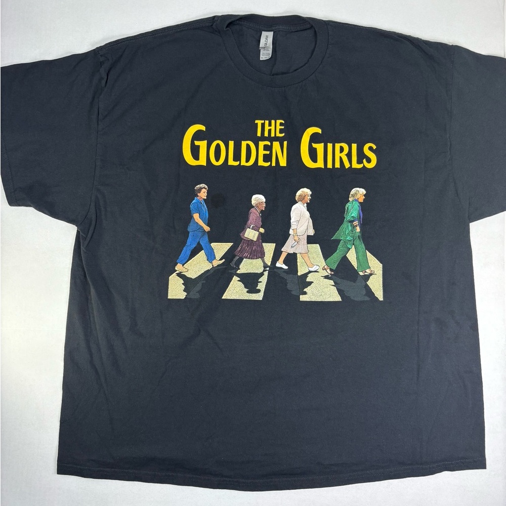 Golden Girls Abbey Road Parody T-Shirt 3XL Gildan Heavy Cotton Black - Picture 9 of 13